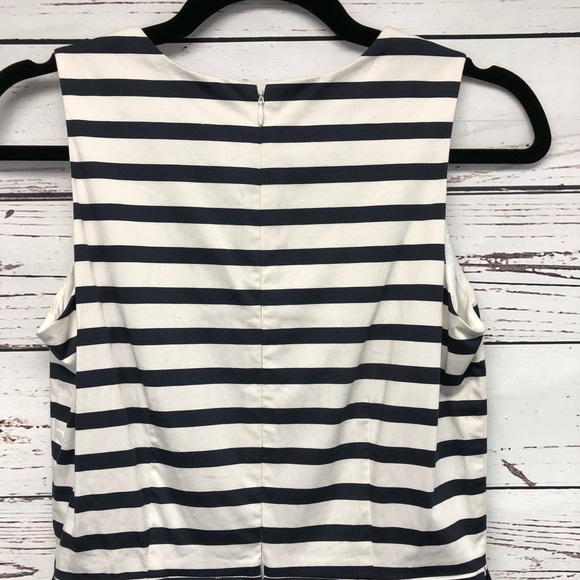Gap Skater fit n flare navy white stripe dress - Picture 7 of 9